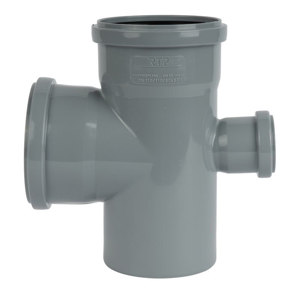 Крестовина канализационная Дигор 110х110х50 мм 87,5°