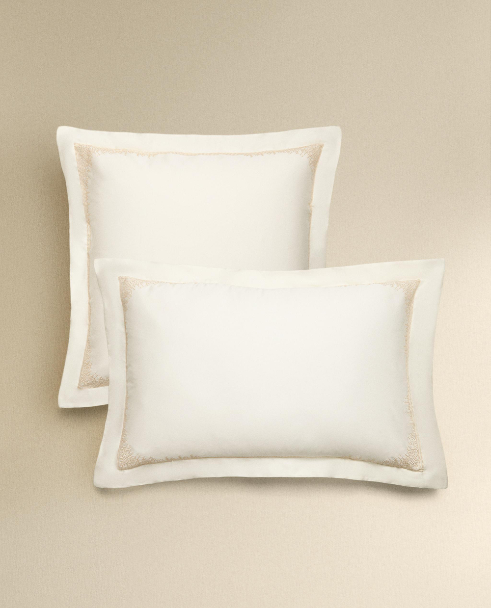 Наволочка Zara Home сатин, хлопок 100%, однотонный, 6170/091