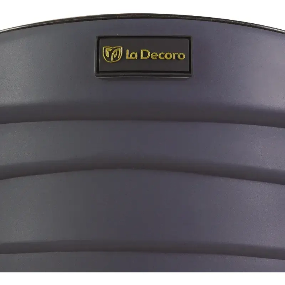 Кашпо для цветов пластиковое 7,5л d-27,1см «Бархан» Антрацит