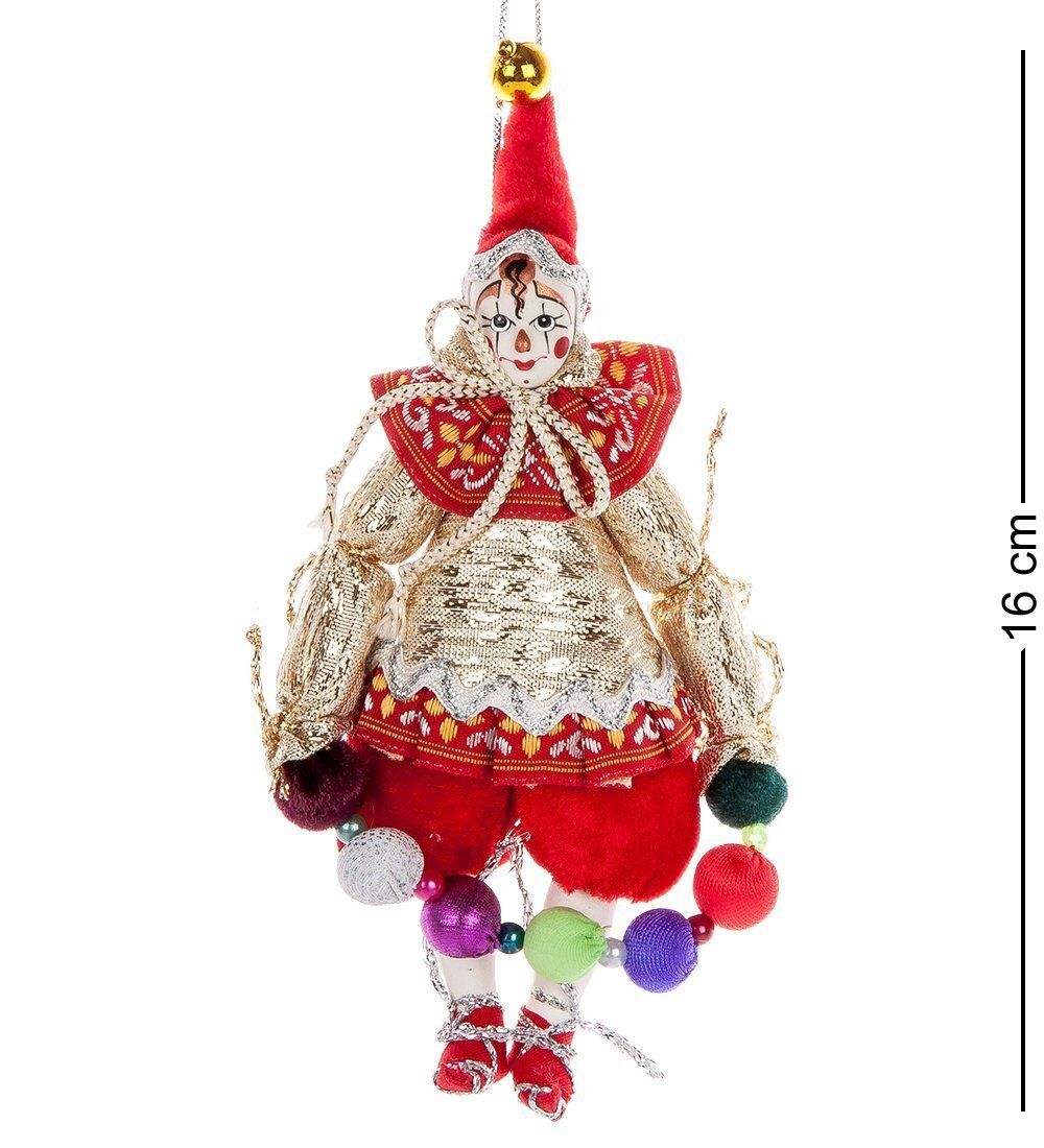 РусКукла RK-432/2 Кукла подвесная «Клоун»