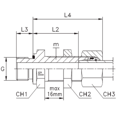 Штуцер FDE DS16 BSP 1/2 B4 (в сборе)