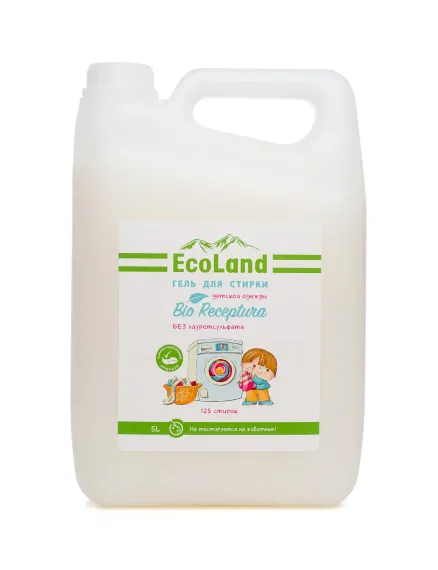 Гель для стирки ECOLAND BIO Receptura для детской одежды 5л