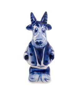 ГЛ- 984 Фигурка «Козел» (Гжельский фарфор)