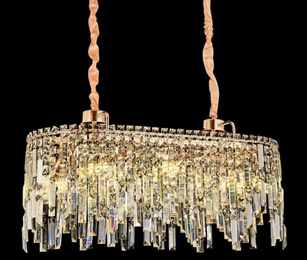 Подвесная люстра ILLUMICO  IL5556-8PLDI-39-GD