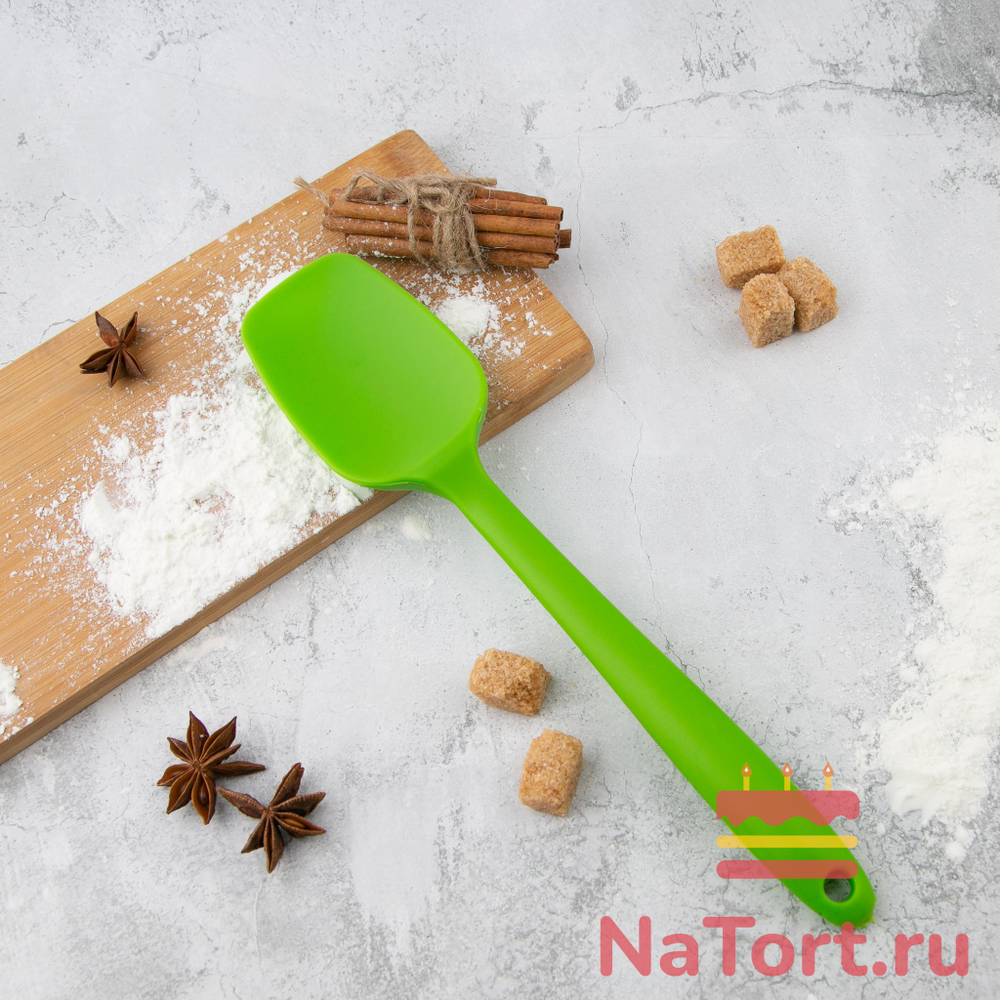 Лопатка кондитерская силиконовая широкая