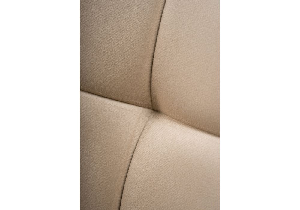 Стул на металлокаркасе Челси велюр бежевый / белый