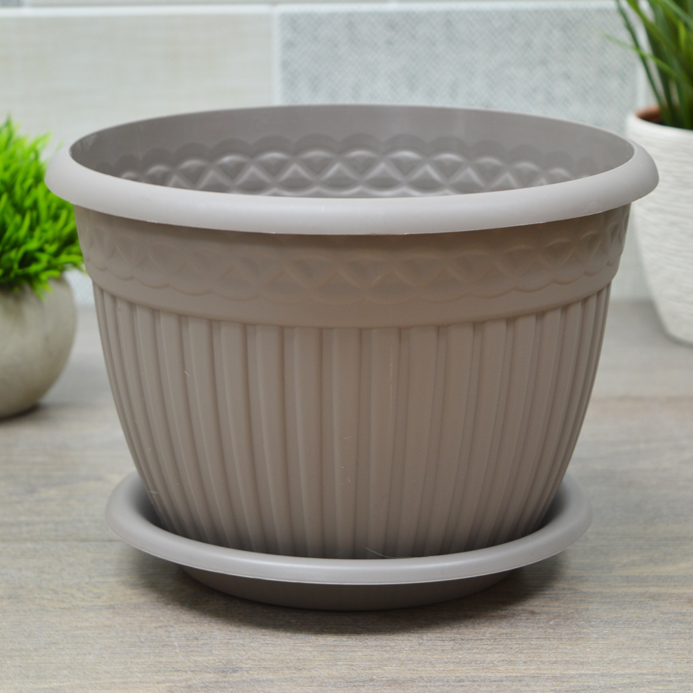 Кашпо Византия 3л, мокачино