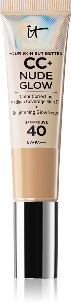 IT Cosmetics Your Skin But Better CC + Nude Glow - Осветляющий тональный крем SPF 40, 32 ml