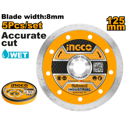 Диск алмазный сплошной INGCO DMD021802M 180х22,2 мм