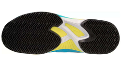 Теннисные кроссовки Mizuno Wave Exceed Tour 5 CC - jet blue/bolt neon/black - Black Blue Green