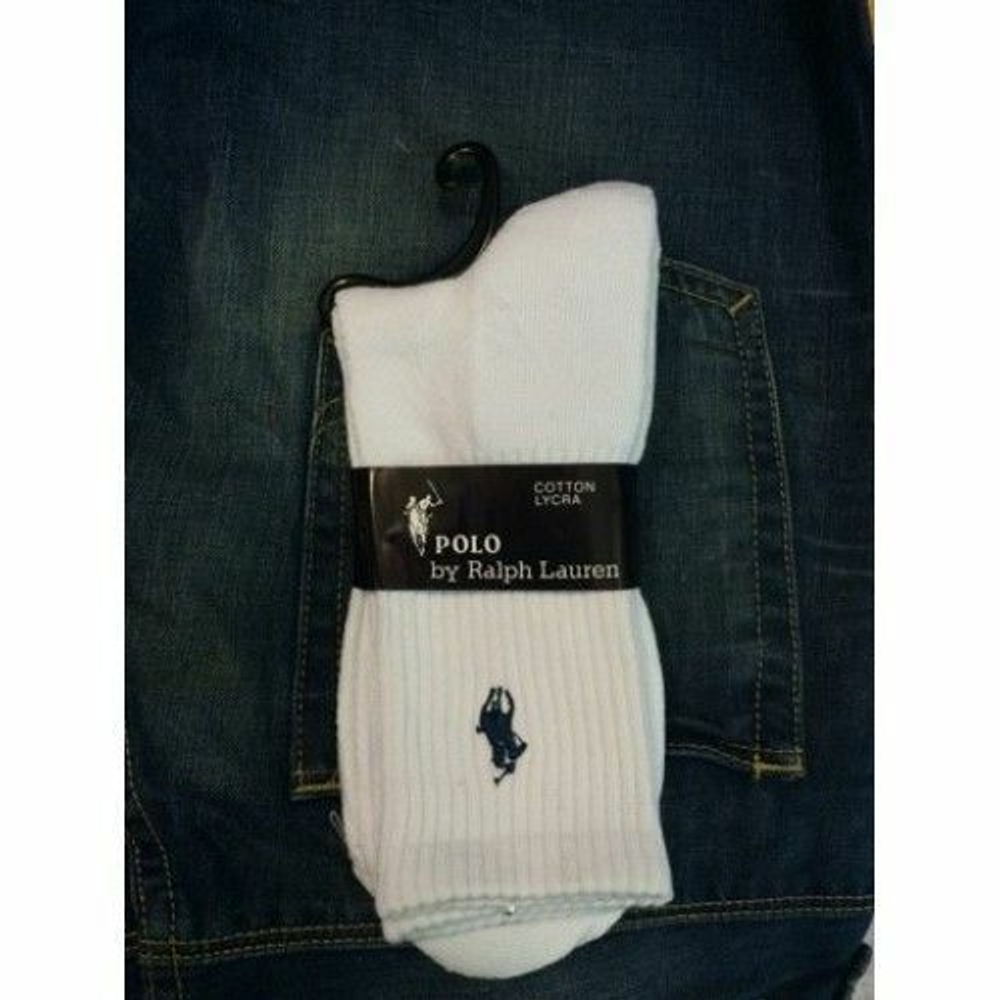 Мужские носки белые POLO RALPH LAUREN