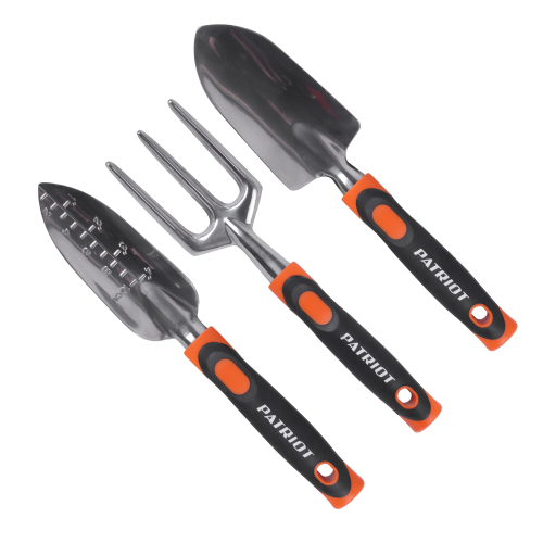 Набор садовых инструментов PATRIOT GTP 3 , алюминий, PP+TPR рукоятки, 3 предмета
