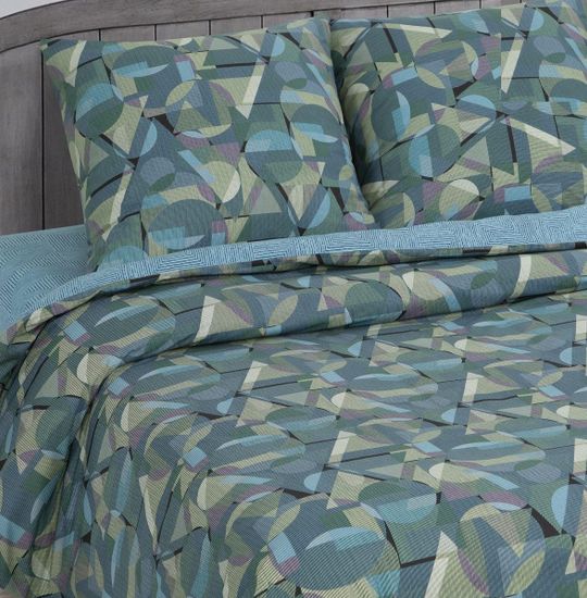 Двуспальный с европростынёй комплект постельного белья Дали DE LUXE поплин наволочки 70x70 см