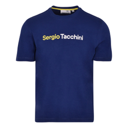 Футболка мужская теннисная Sergio Tacchini Robin T-shirt - blue/lime