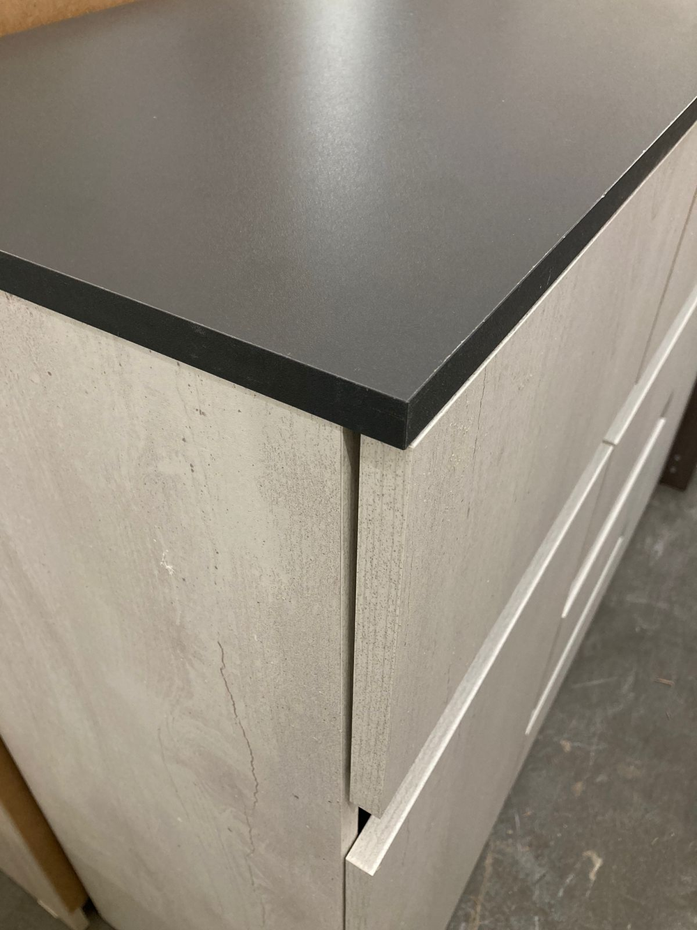 Комод Мрия КМ-15 Бетон пайн светлый/графит