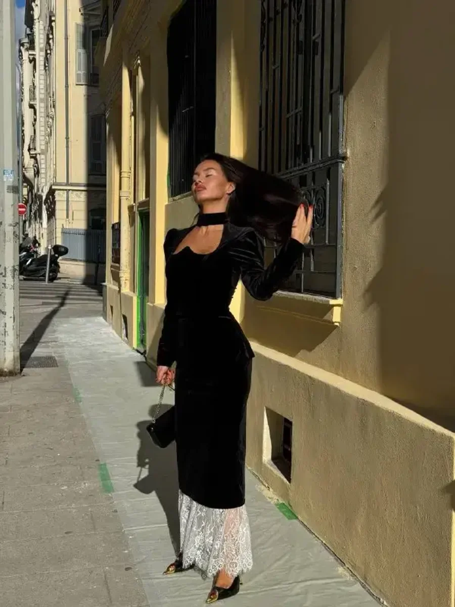 Лонг с баской Валюта-Любовь, Черный