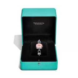 Часы - браслет из серебра 925 с бриллиантами, Tiffany 💠Hard Wear watch pink