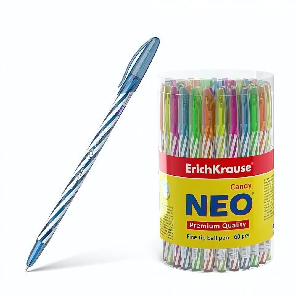 Ручка шариковая 0,7 мм, синяя &quot;Neo Candy&quot; (ErichKrause)