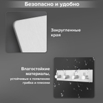 Крючки самоклеящиеся универсальные 18х4 5 см 4 шт. на планке сталь серебристые LAIMA Home (2 штуки в упаковке)