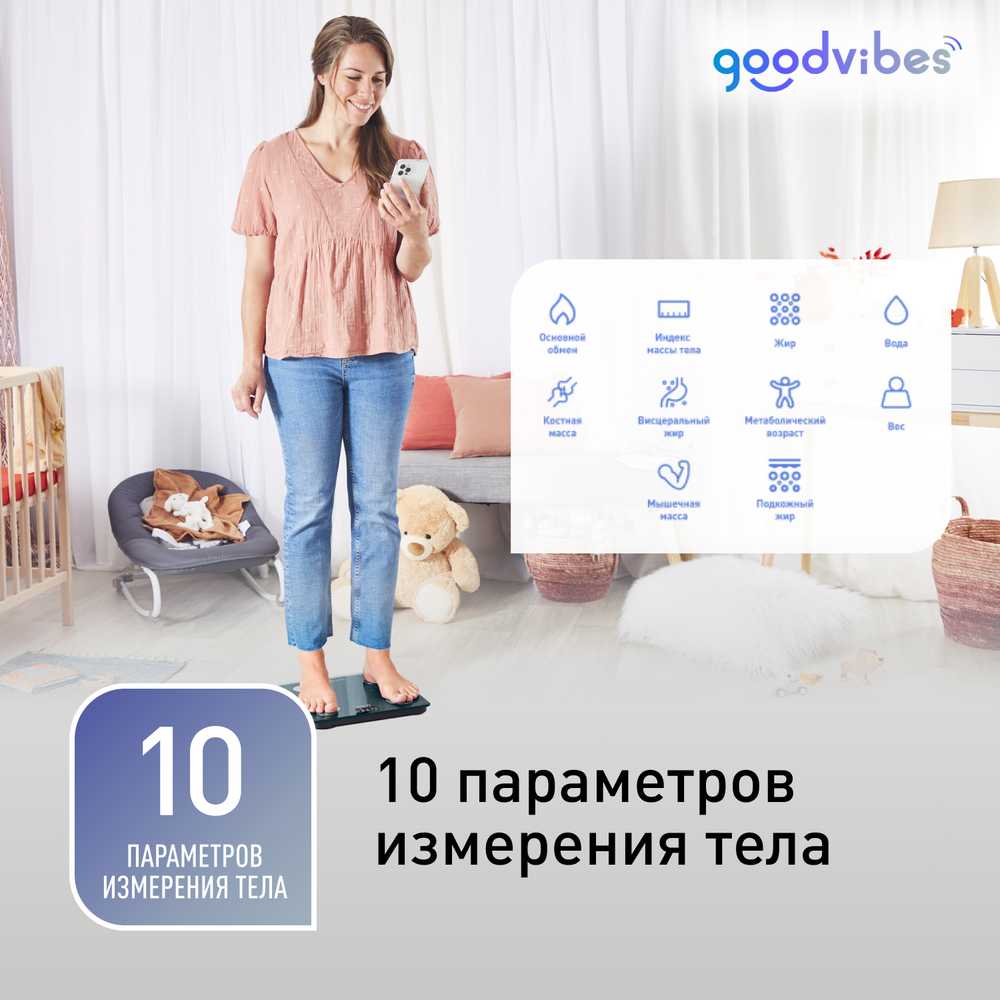 Умные весы Tefal Goodvibes Life BM9620S1