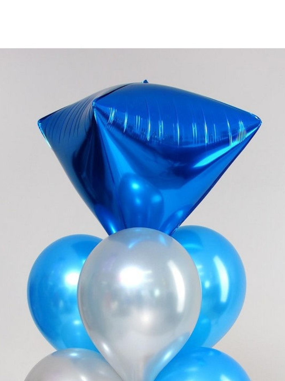 Шар (24"/61 см) Алмаз, Синий 1 шт.