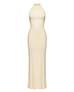 Платье ESSENTIAL с открытой спиной, молочный