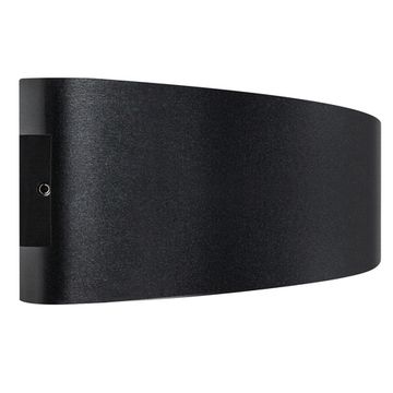 Уличный настенный светодиодный светильник 10W 4000К 343057 чёрный Gemma Lightstar