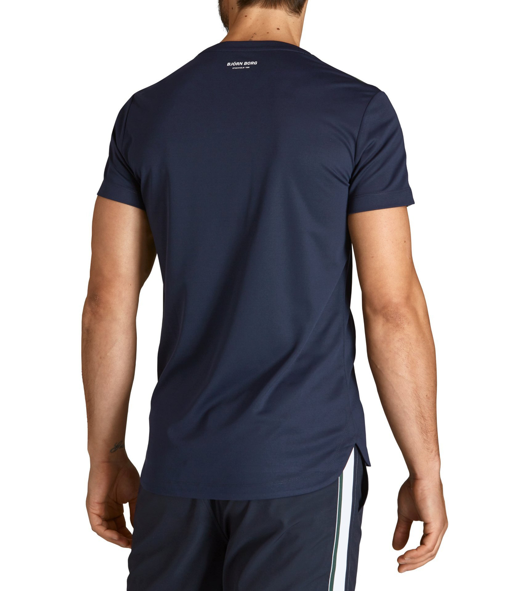 Футболка мужская теннисная Björn Borg Tee Tomlin M - night sky