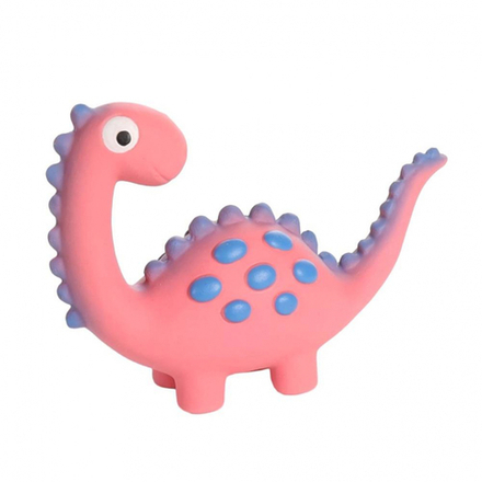 Flamingo Игрушка для собак "Динозавр" S, латекс, розовый