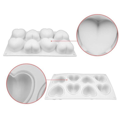 Форма для муссовых десертов «Сердечки 8 в 1»