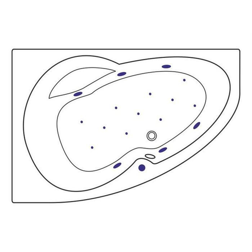 Акриловая ванна Excellent Newa L Relax 160x95 WAEX.NEL16.RELAX