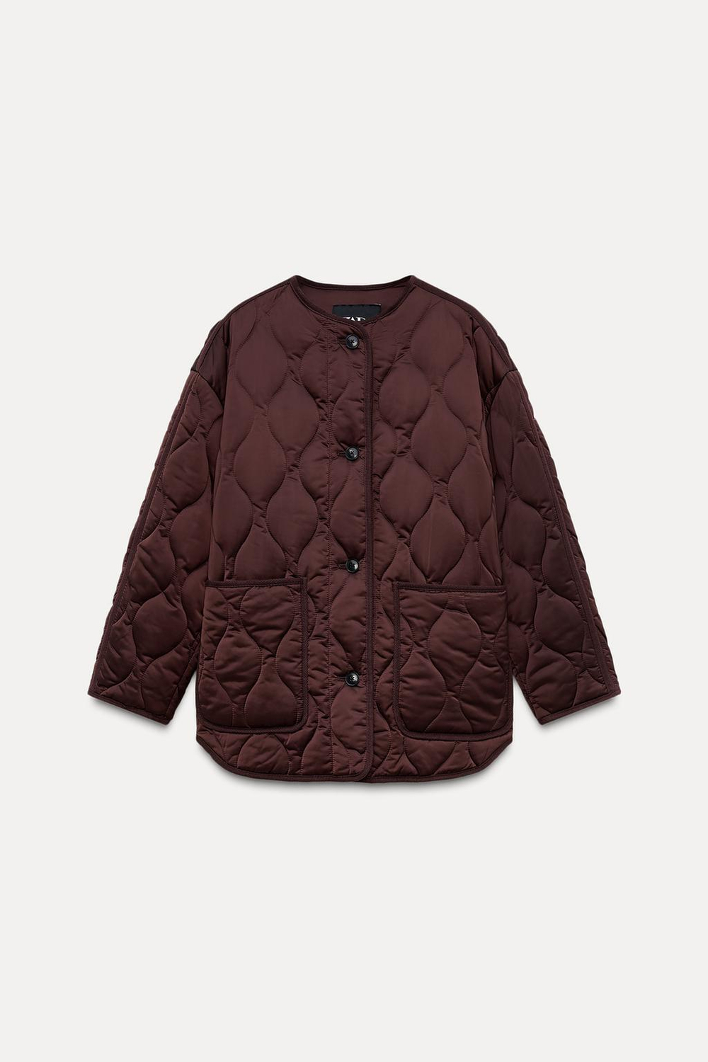Стеганая куртка из глянцевой ткани - zw collection