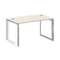 Onix Direct Lux Стол руководителя О-обр. м/к M-O.MO-SRR-3.8 Денвер Светлый/Нержавеющая Сталь/Хром 13