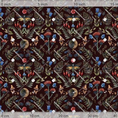 Дамаск темно красный фон by g.sm.art 769 DPI