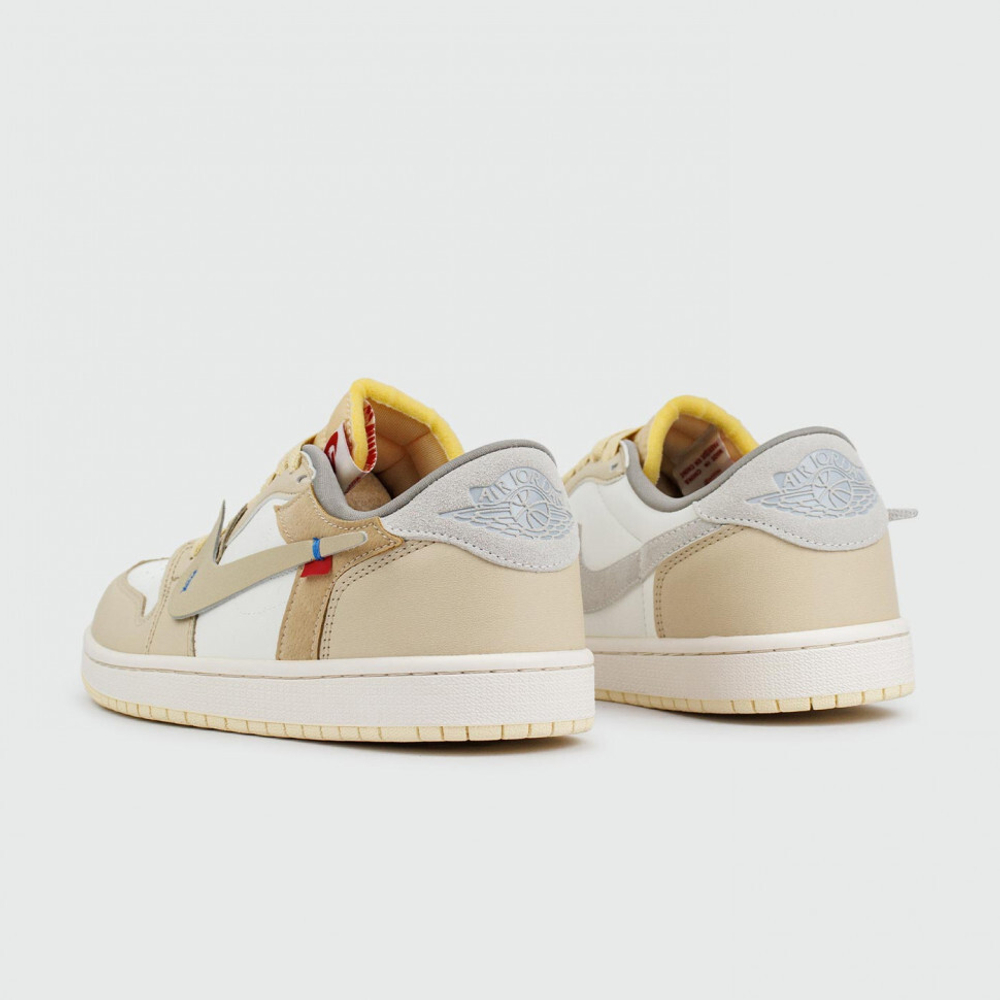 кроссовки Air Jordan 1 Low x Off-White Beige White