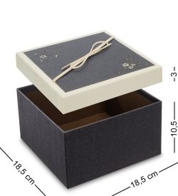 WF-81-A Набор коробок из 3шт «Квадрат» цв.графитовый