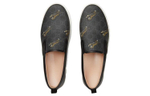 GUCCI Gucci GG Slip-On "Tigers" lightweight Lazy flat-bottomed women's casual shoes men's black