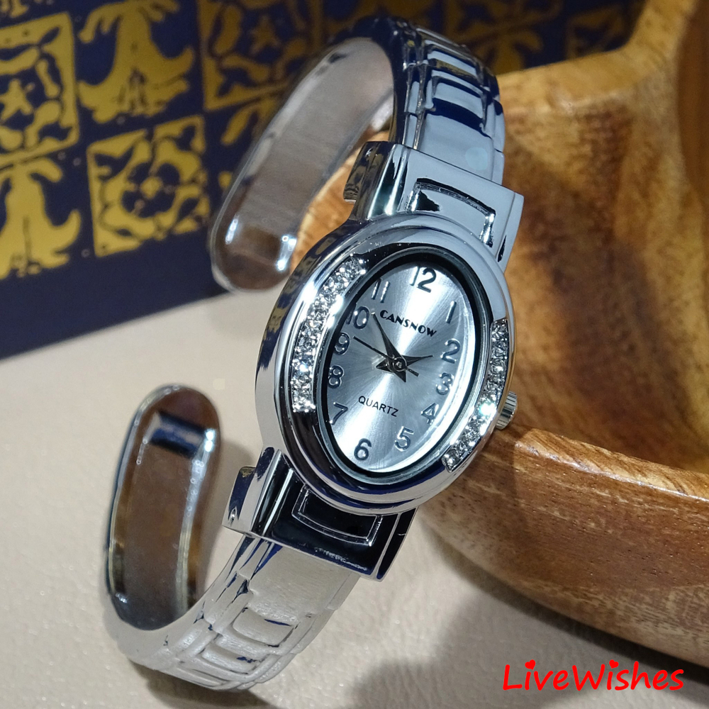 Часы-браслет кварцевые CANSNOW, серебристый W8240-03