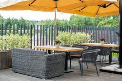 "Капучино" диван из искусственного ротанга двухместный, цвет графит