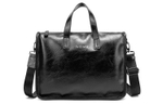 NOMK PU Handbag, Shoulder Bag, Crossbody Bag, Laptop Bag, Briefcase Regular Men"s Black