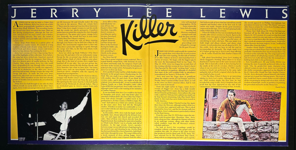 Jerry Lee Lewis ‎– Killer : The Mercury Years Volume Two 1969-1972 2LP (Голландия 1989г.)