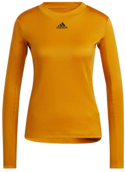 Женская футболка теннисная (dł. Рукава) Adidas Cold Dry Long Sleeve Training Tee W - focus orange