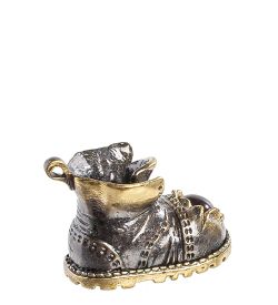 AM-1339 Фигурка «Старый Башмачок» (латунь, янтарь)