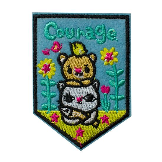 Нашивка термоаппликация на одежду и на рюкзак. Courage