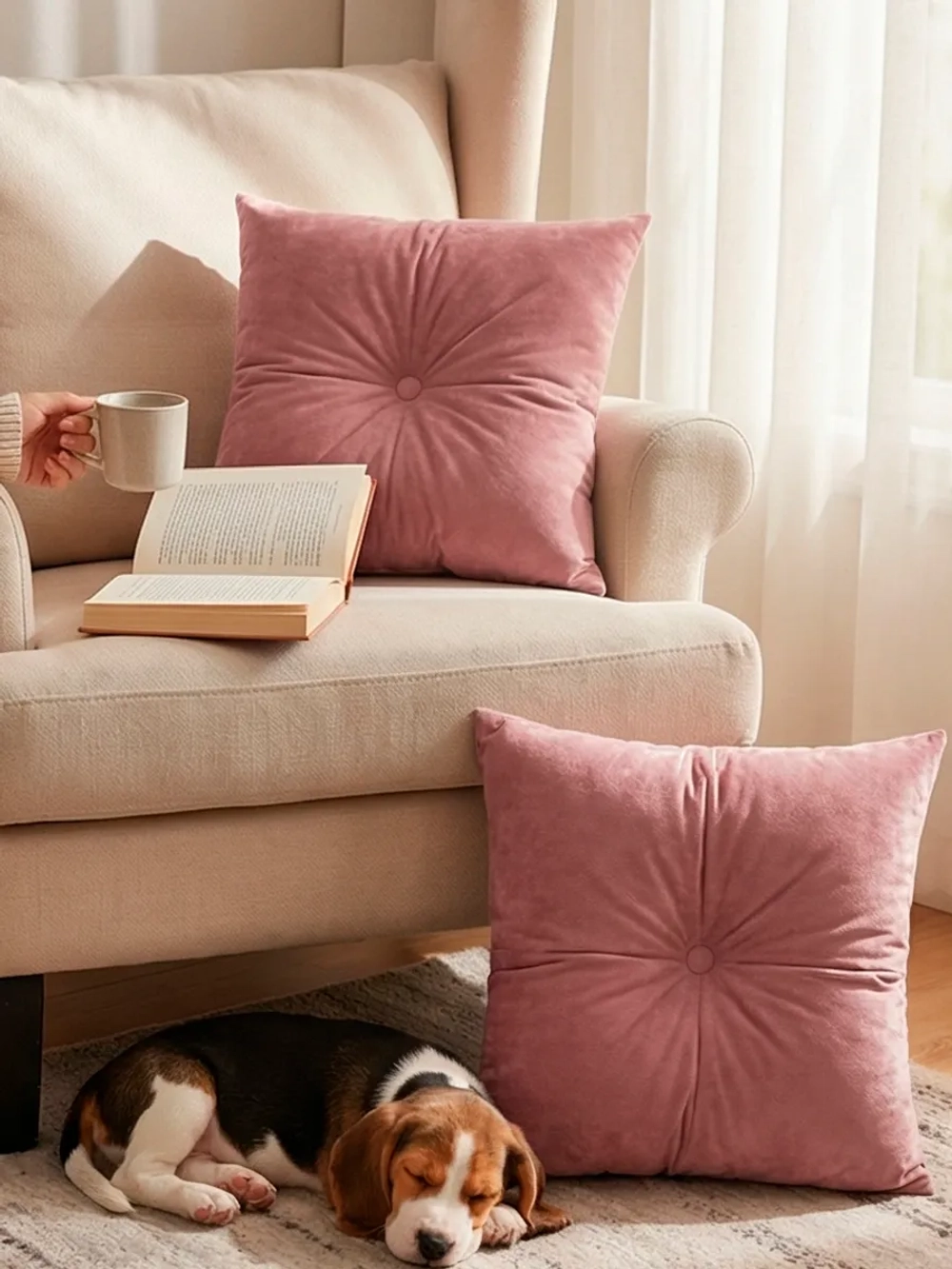 Подушки декоративные диванные 40х40 см