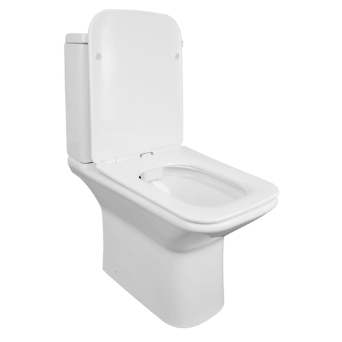 Унитаз-компакт безободковый Azario Formal AZ-1353B с крышкой-сиденьем микролифт, белый