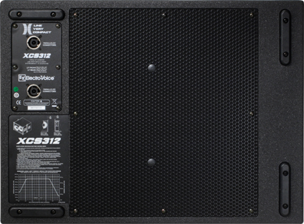Electro-Voice XCS-312 кардиоидный сабвуфер, подвесн./напольн., 3x12', 8 Ом + 4 Ом, 136 дБ пик, вес 73 кг, цвет черный