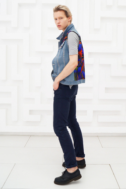 LIGVIANNI Джинсовая жилетка Denim Jacket Lotus