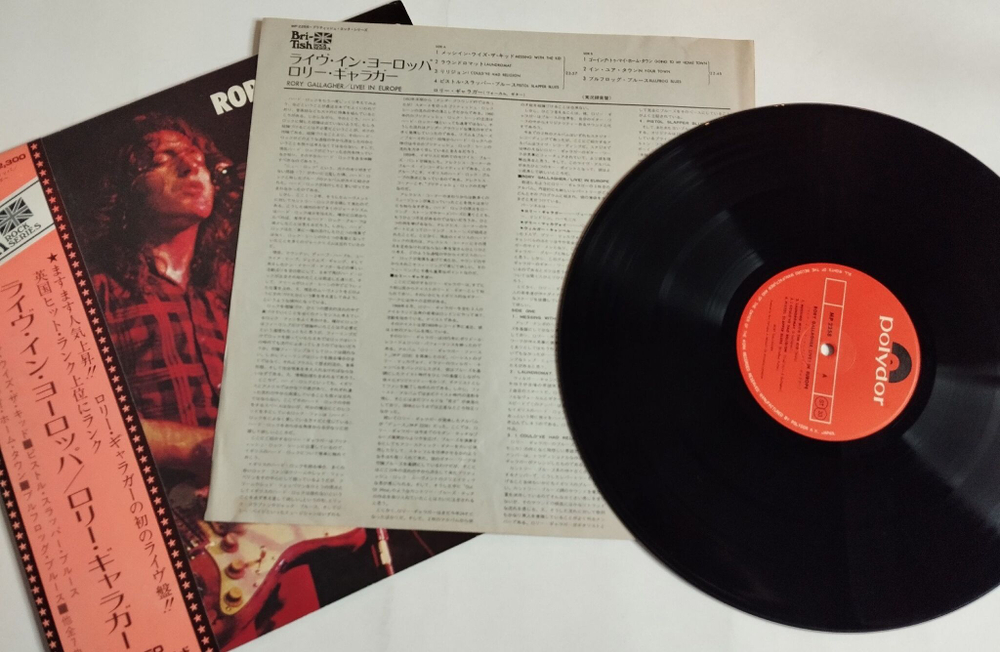 Винтажная виниловая пластинка LP Rory Gallagher Live In Europe (Japan 1972) (Obi)