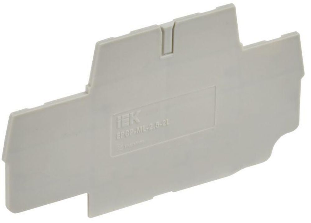 Заглушка для CP-ML 2 ур. 2.5кв.мм сер. IEK YCT23-00-2-K03-002-ZGL